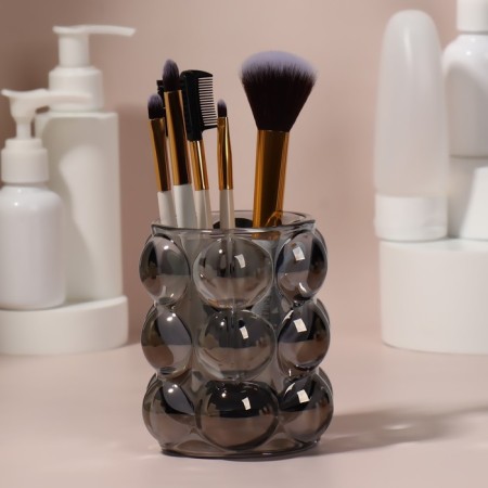 Storage for storage of cosmetic supplies "Bubble", 10 × 8 cm, black color-1