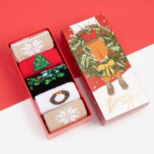 A set of New Year's women's socks KAFTAN 