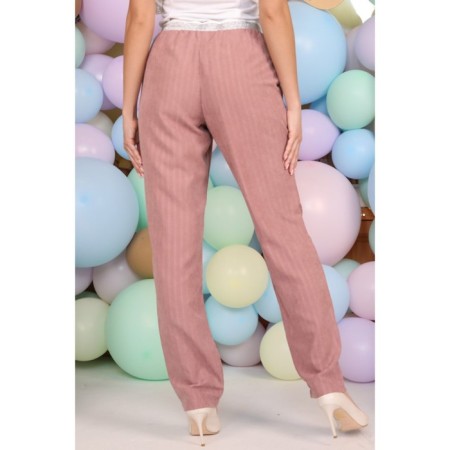 Female trousers, size 50, pink color-4