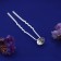 Hair hairpin "Shine" silver