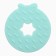Silicone teething for teeth "Donut", turquoise color, crumb I