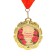 Jubilee medal with the ribbon "75 years. Flowers", D = 70 mm