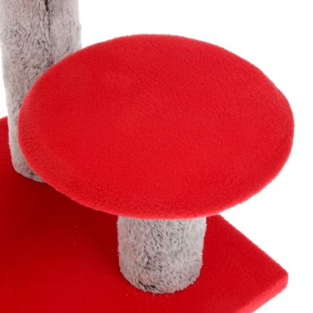 Clamp "Column" with two mushrooms, juts 43 x 36 x 31 cm, mix of flowers-4