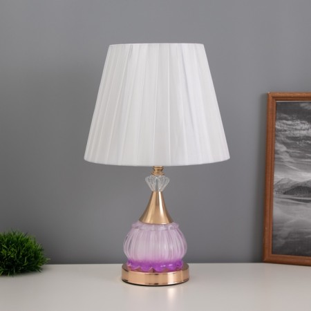 Table lamp "Eva" 1x40W E27 1x4W LED gold/pink 25x25x42cm