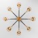 Tenia chandelier, 8x60W E14, bronze color, black