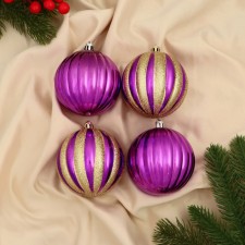 Set of balls Plastic D-8 cm, 4 pcs 