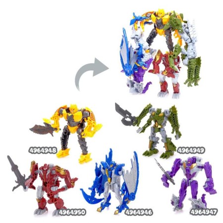 The Dinobot robot is transformed, 5 types, gathered in 1 robot-7