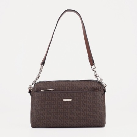 Bag-Baget on the zipper David Jones, 2 external pockets, brown color