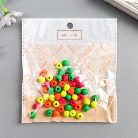 Beads for creativity tree "Balls Color Neon" set 10 g d = 0.8 cm-2