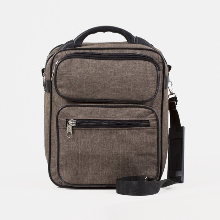 Male bag, "ZFTS", brown color