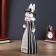 Souvenir Polystone "Bunny-Private lady with a basket" 35x13.5x10.5 cm