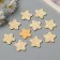 Decor for the creativity of the felt shine "Star" yellow 3x3 cm
