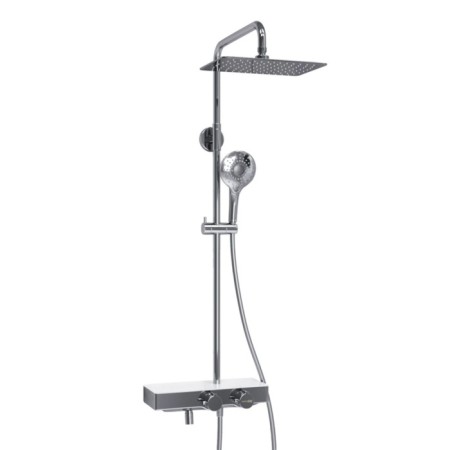 The shower system wasserkraft a113.069.101.ch thermo, tropical shower, thermostat, chrome