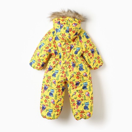 Combineson children, yellow color/animals, height 74-80 cm-4