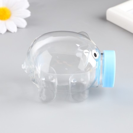 Bank for scrapbooking plastic "Piglet" 125 ml MIX 7.5x5.7x5.2 cm-2