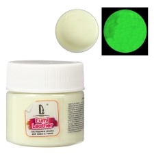 Acrylic luminescent paint (glowing in the dark), luxart lumi, 20 ml, white, yellow-green glow (TL2V20)