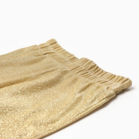 Elegant pants for girls KAFTAN Size 36 (134-140 cm), gold-3