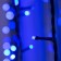 Garland "Curtain" 2 × 9 m, IP44, UMS, dark thread, 1800 LED, Blue glow, 220 V