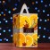 Gift box "Orange", tetrahedral large 10 x10 x18 cm