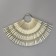 Palette for varnishes on a ring, square shape, 50 pcs 3 nails, ivory color