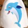 Bath cap with children's applique "Dolphin"