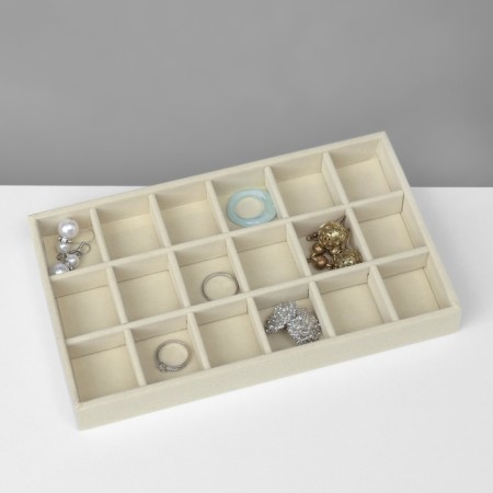 Story for decorating 18 cells, phlock, 21 × 12.3 × 2.5 cm, beige color-2