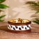 Wooden bowl 11 cm, with a lid