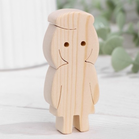 Harvesting for creativity "Figure girl in a hat" 8x3.5 cm