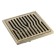 Zein gap, 100x100 mm, vertical, d = 32 mm, stainless steel, antique bronze