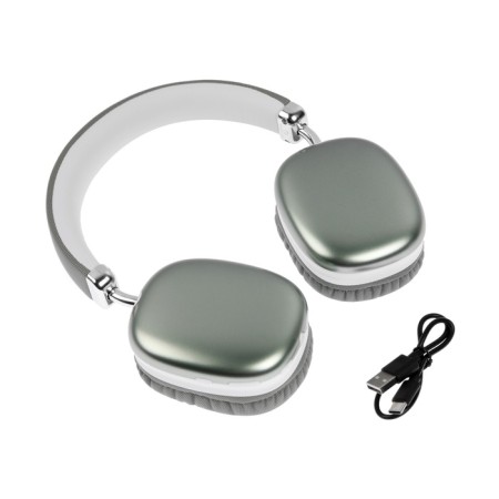 Wireless headphones SY-BT 1632, full-size, microphone, BT5.3, AUX, 400 mAh, green-12