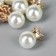 Decor for creativity plastic "Pearl with crown and loop" set 10 pcs d = 1 cm