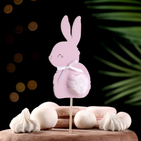 Topper "Bunny", 11x6 cm, pink-1