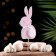 Topper "Bunny", 11x6 cm, pink