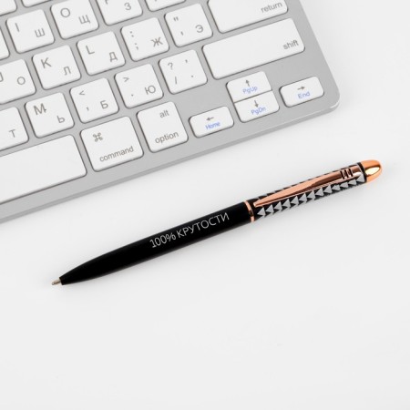 Metal pen in the gift tube "Best No. 1", blue paste, 1.0 mm-1