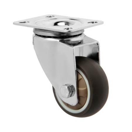 Furniture wheel Cappio d = 50, on the site, rotary, soft move, TPR coating