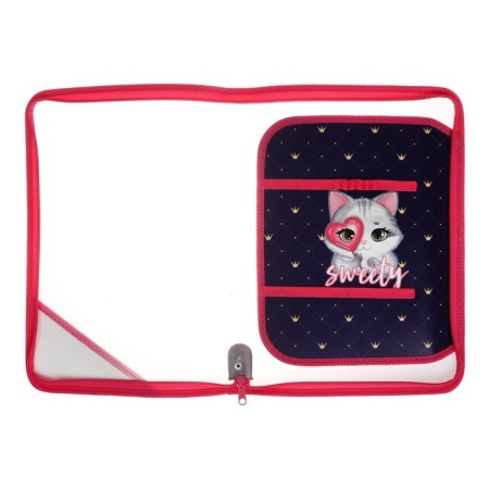 Labor folder A4, 325 x 230 x 25 mm, lightning around, folding bar, plastic, PTR-1, calligrata "cat"-6