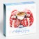 New Year. Box for 9 sweets "Snowflakes", 13.7 x 13.7 x 3.5 cm, confectionery packaging