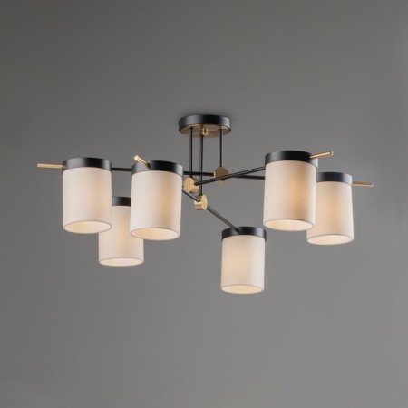 Freya FR5377CL-06B Bogy, 950x950x330 mm ceiling lamp, E14, 6x40W, black color black-6