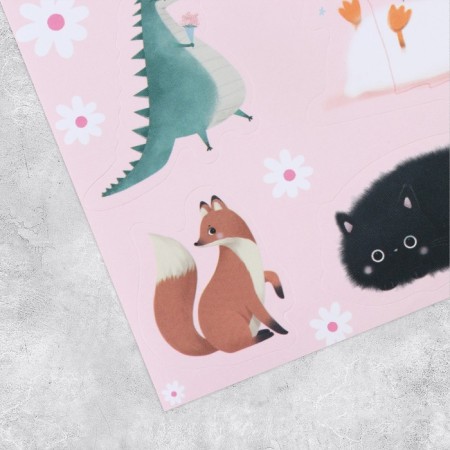 Paper stickers "Friends", animals, 14 × 21 cm-1