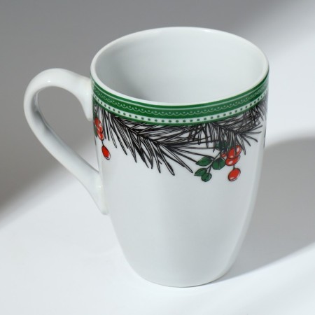 Ceramic "New Year's mood", 350 ml, white color-2