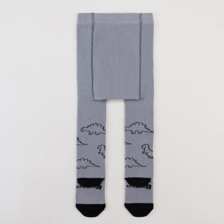 Pantyhose crumb I am "dinosaurs", gray color, height 68-74 cm-2