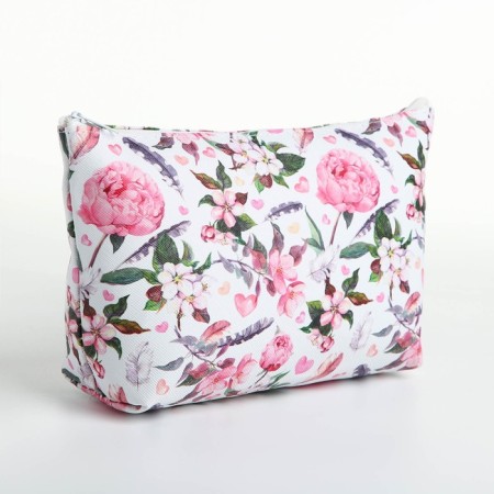 Cosmetic bag with lightning, white/multi -colored color