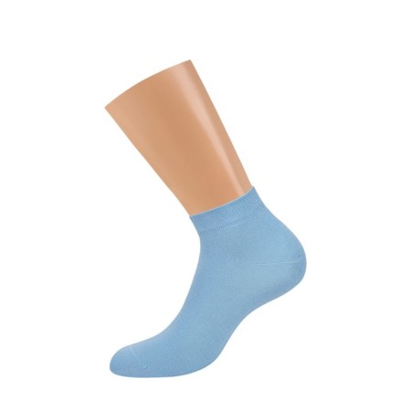 Women's socks shortened Mini Cotone, size 35-38, Azzurro color-1