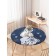 The tablecloth “Scandinavian bunny”, round, oxford, elastic band, size 120x120 cm, diameter 75-100 cm