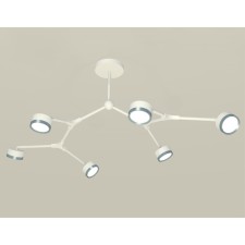Комплект подвесного поворотного светильника Ambrella light, Traditional DIY, XB9055151, 6хGX53, цвет белый песок, графит полированный