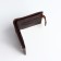 Male purse for magnet, department for cards, coins, brown color