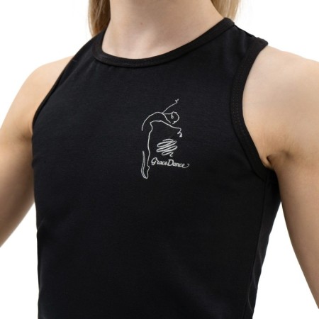 T-shirt for gymnastics and dancing Grace Dance, p. 38, black color-2