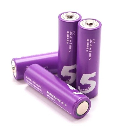 Battery Alkalin Xiaomi Zmi Rainbow Zi5, AA, LR6, Spike, 4 pcs, purple