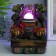 Table fountain with backlight "Two elephants with a Chinese coin" 12x15x21 cm