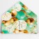 Money envelope "Happy Birthday", Tiffany balls, embossing, 16.5 x 8 cm